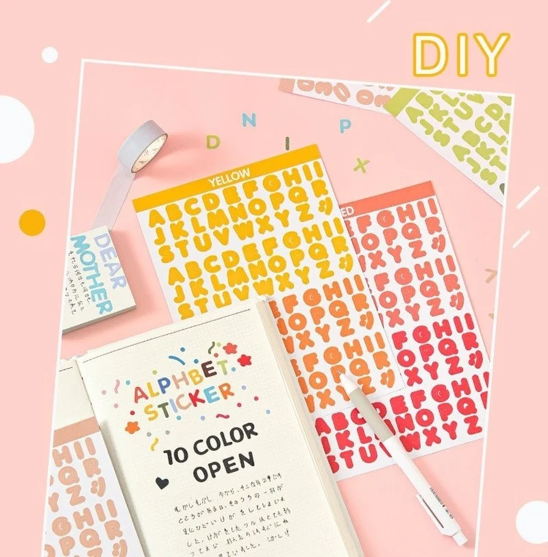 

Student Teacher Stickers letters numbers Stickers Cute DIY Decoration Stickers Convenience stickers
