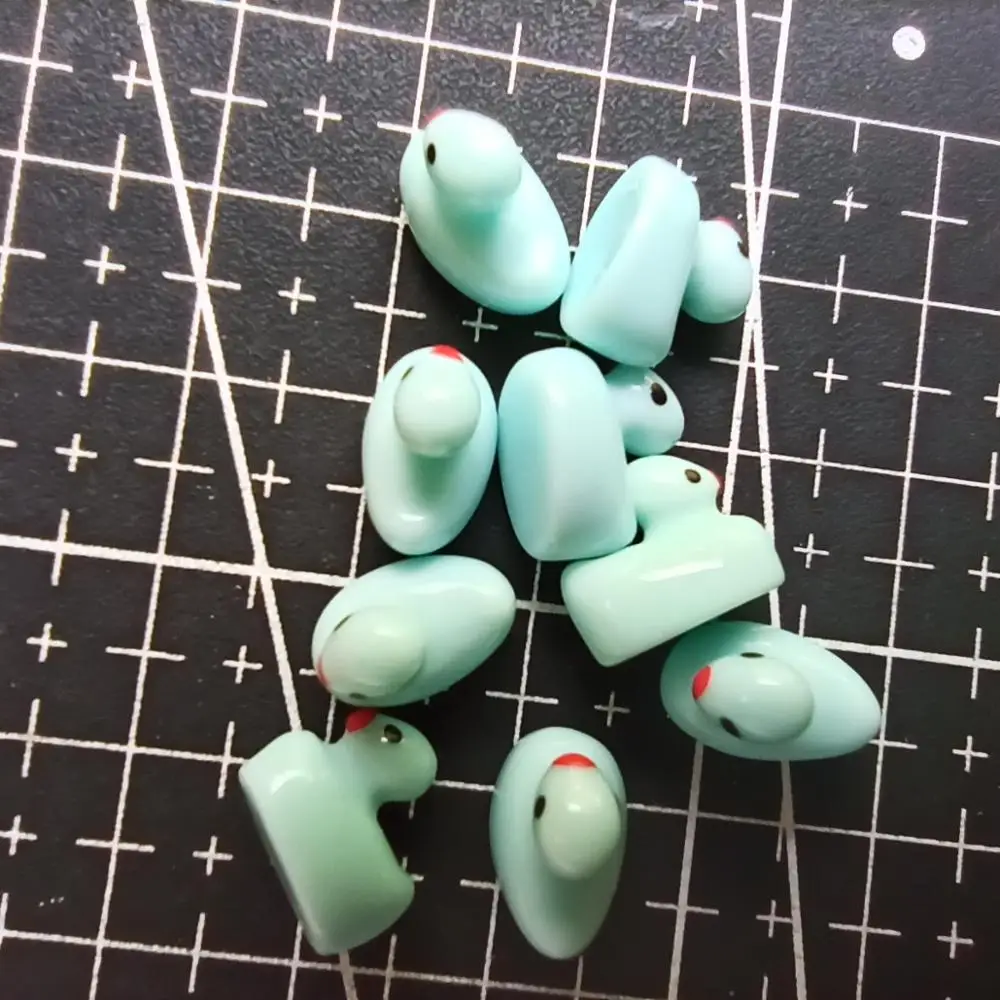 1 шт./лот смола твердая голубая утка мультфильм 11 мм сказочный сад гном мох