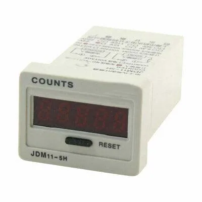 Сбрасываемый Цифровой счетчик напряжения постоянный ток 24 В 5 цифр 0 36 дюйма