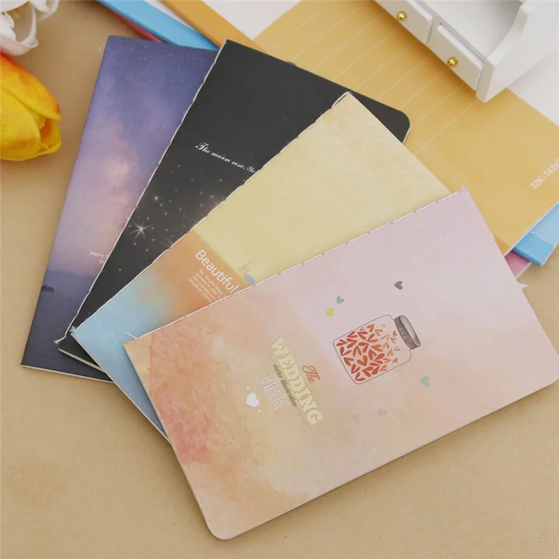 Новая Мини Милая тетрадь для дневника с бумагой на подкладке винтажная ретро