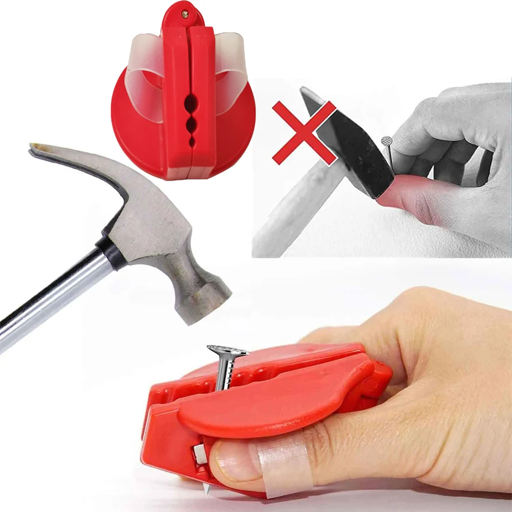 

Mini Safety Nailer Protection Finger Carpentry Small Screw Manual Plastic Nail Holder Industrial Hand Protector Woodworking Tool