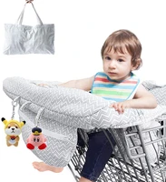 foldable child shopping trolley cart cover seat high chair protective pad