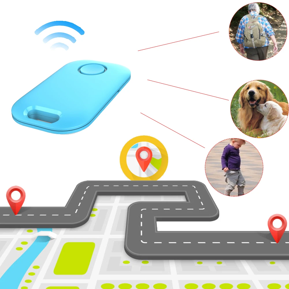 Умный мини брелок для ключей с дистанционным управлением Bluetooth защитой от потери