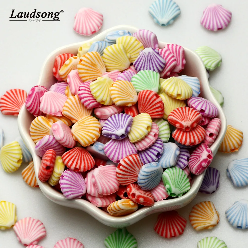 Бусины акриловые разноцветные 10 х12 мм 50 шт. | Украшения и аксессуары