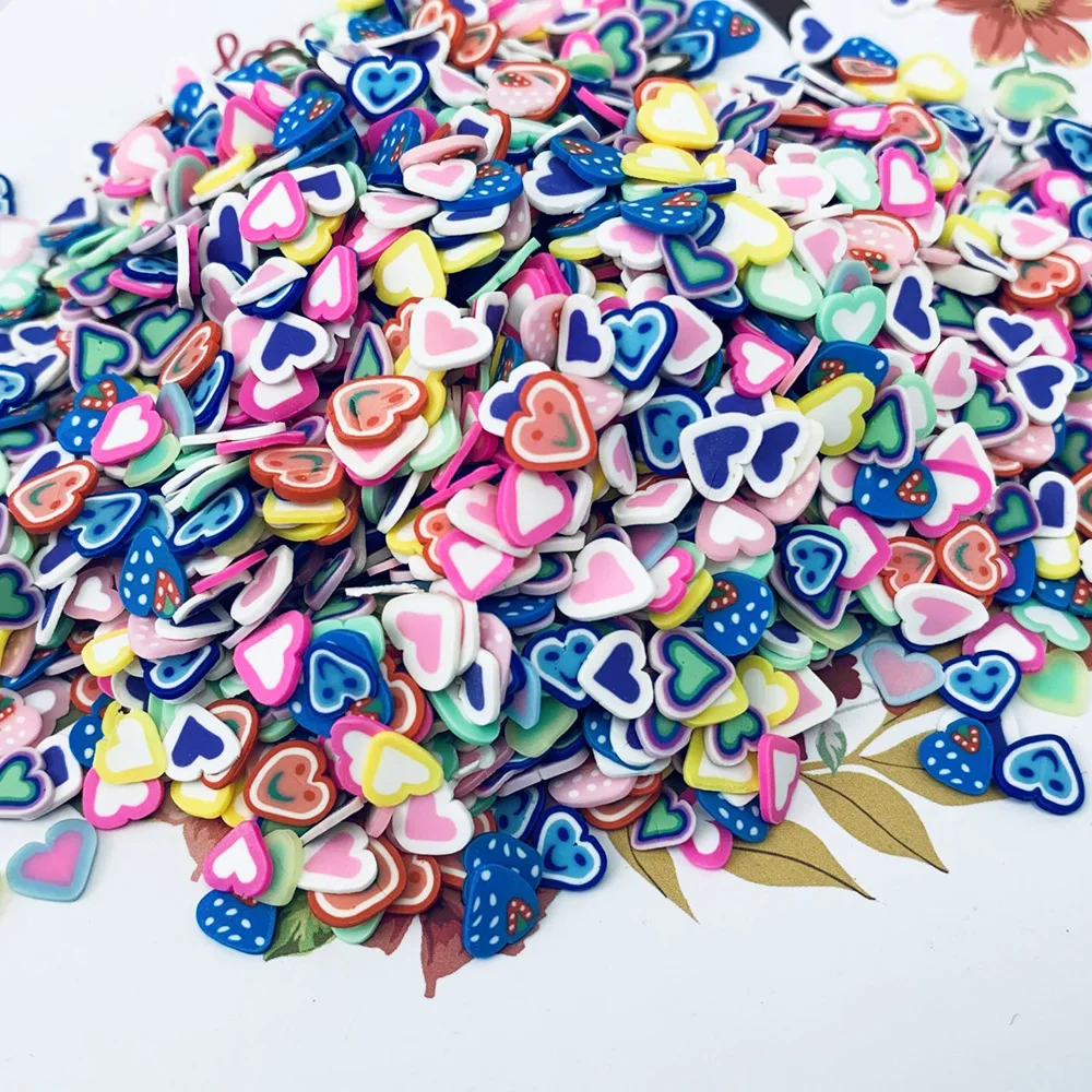 

Hot Sales Of Soft Pottery Fruit Nail Art Piece Soft Ceramic Piece Accessories DIY Colors Mixed Nail Decorations
