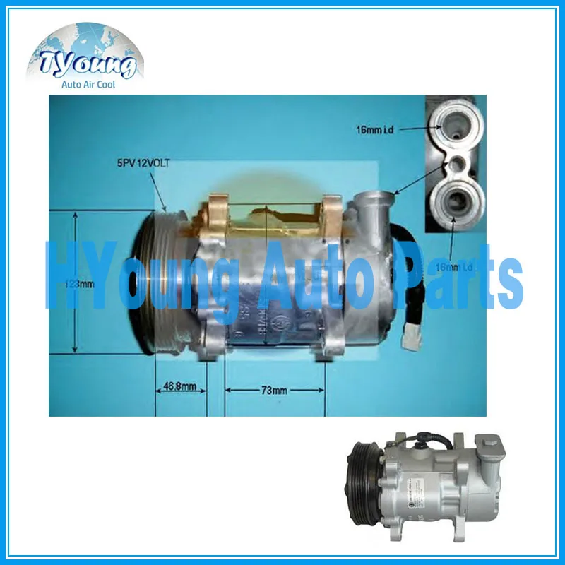 

Высококачественные автомобильные компрессоры кондиционера для Citroen Berlingo Saxo Xsara Peugeot 106 206 306 sd 1431F 9659237280 9611111780