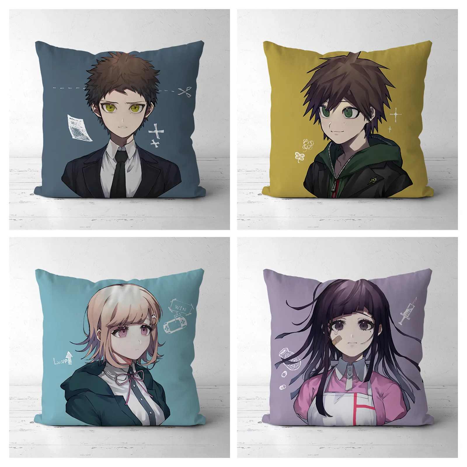 

Двухсторонняя декоративная подушка Danganronpa