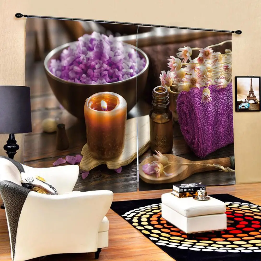 Шторы Cortinas по индивидуальному размеру роскошные затемняющие 3D оконные шторы для