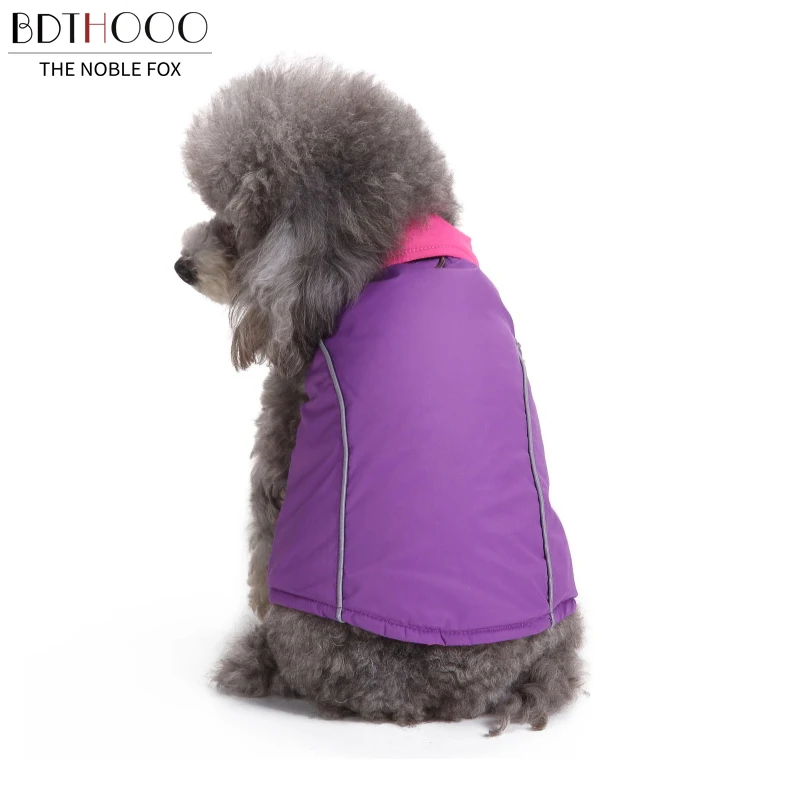 BDTHOOO 100% Cotton Autumn winter pet dogs cloth zipper dog clothes pets clothing thick coat |