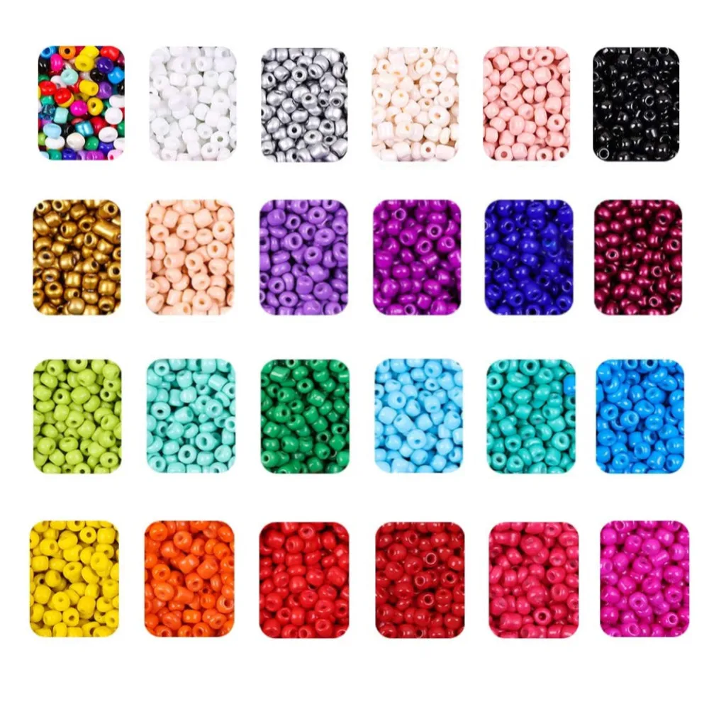 

2mm/3mm/4mm Glass Seed Charm Czech Beads Small Beads DIY Bracelet Necklace Earrings Jewelry Crafts Pony Beads For DIY Bracelet