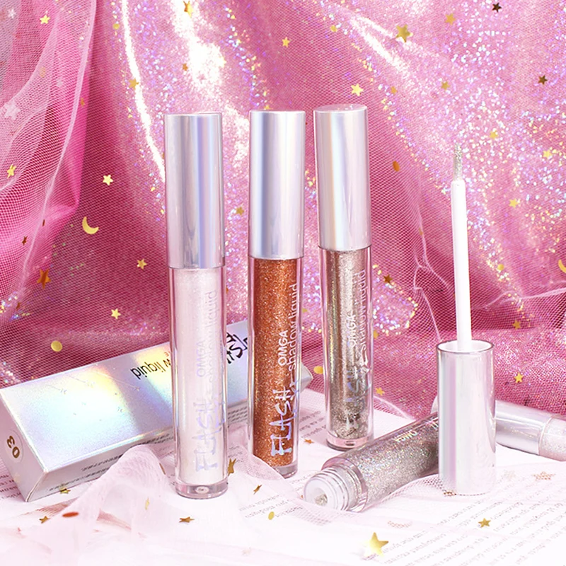 

Liquid Glitter Eyeshadow Long Lasting Eye Makeup Sparkling Colors Waterproof Smoothly for Party Wedding Prom J9