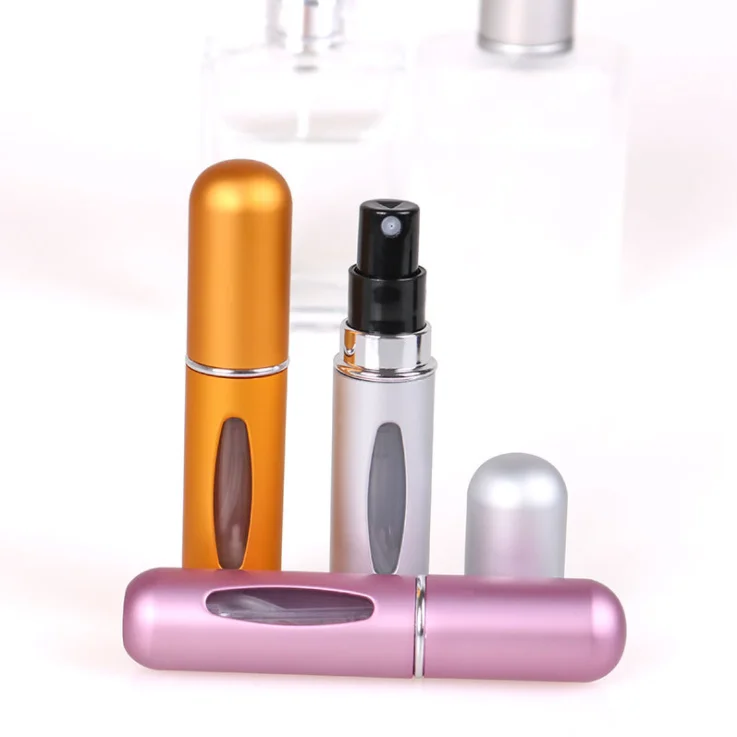 

5ml 8ml portable mini perfume bottle with spray fragrance pump empty cosmetic container travel tool atomization bottle