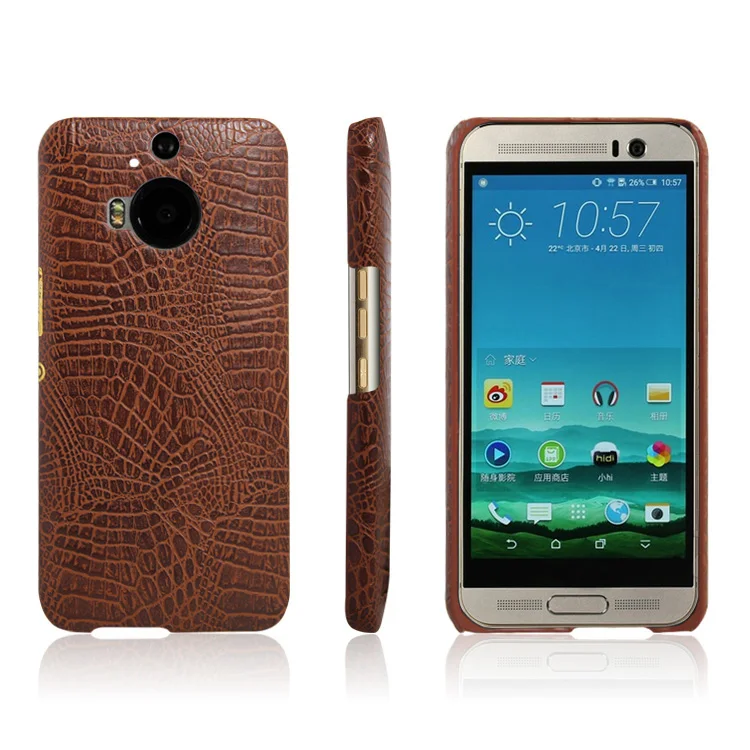Для HTC One M9 Plus чехол Жесткий Чехол под кожу крокодила для телефона M 9 + M9Plus