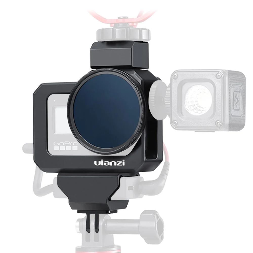 Металлическая Рамка клетка для видеокамеры ULANZI Gopro Hero Black 8 Удлинительное