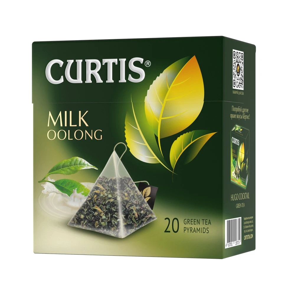 Чай зеленый в пирамидках CURTIS &quotMilk Oolong" 20 пирамидок с молочным вкусом - купить по
