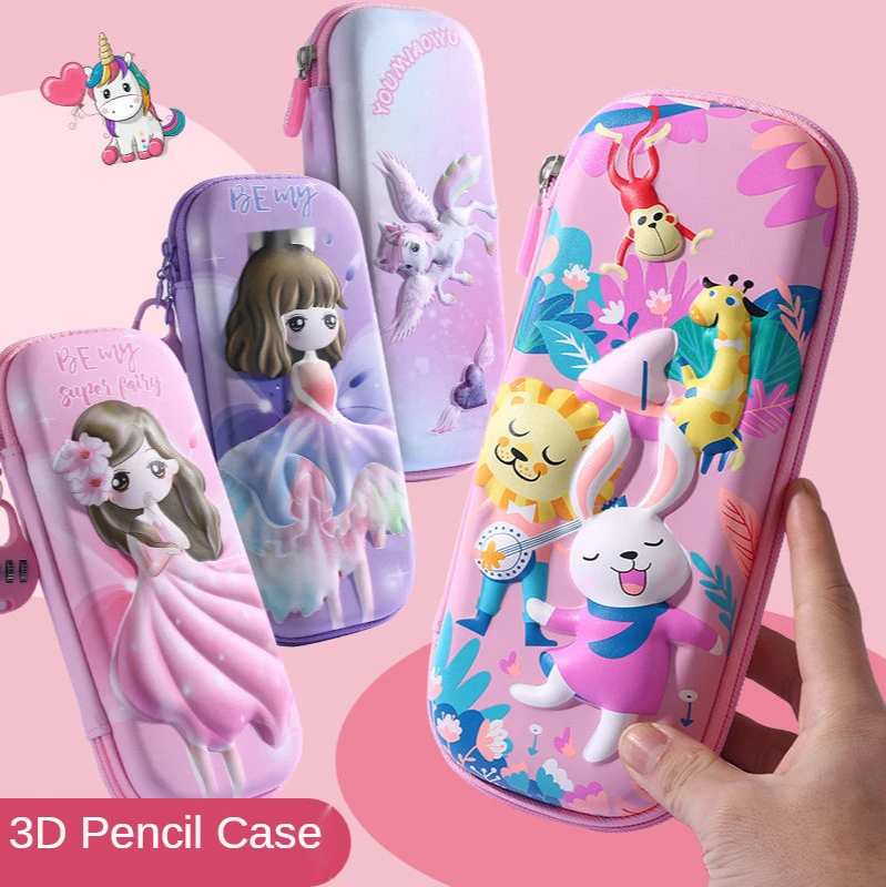 

Primary school children's pencil case boys and girls pencil case large capacity EVA high-value pencil case pencil case bag
