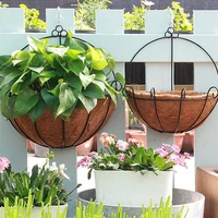 wicker rattan flower basket plant pot holder home wall hanging planter box for succulents garden supplies home decoration