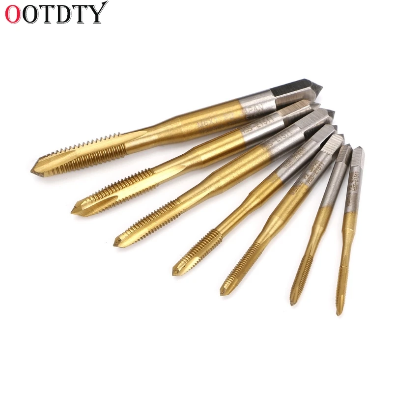 

M2/M2.5/M3/M3.5/M4/M5/M6 HSS Metric Straight Flute Thread Screw Tap Plug Tap
