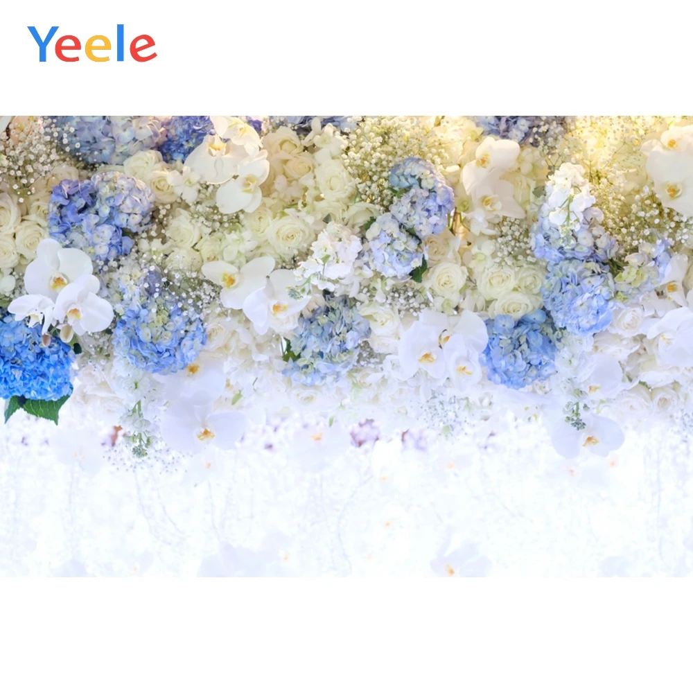 

Yeele Wedding Party Ceremony 3D Rose Bokeh Flowers Photography Backdrops Personalized Photographic Backgrounds For Photo Studio