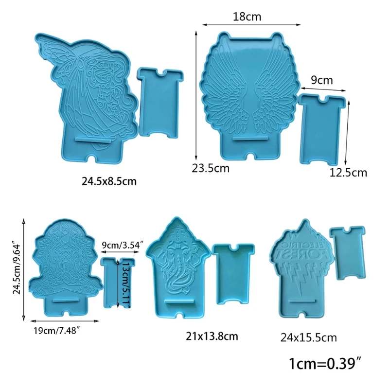 

1 Set DIY Crafts Cellphone Holder Silicone Mould Smartphone Bracket Making Tools Mobile Phone Stand Epoxy Resin Mold