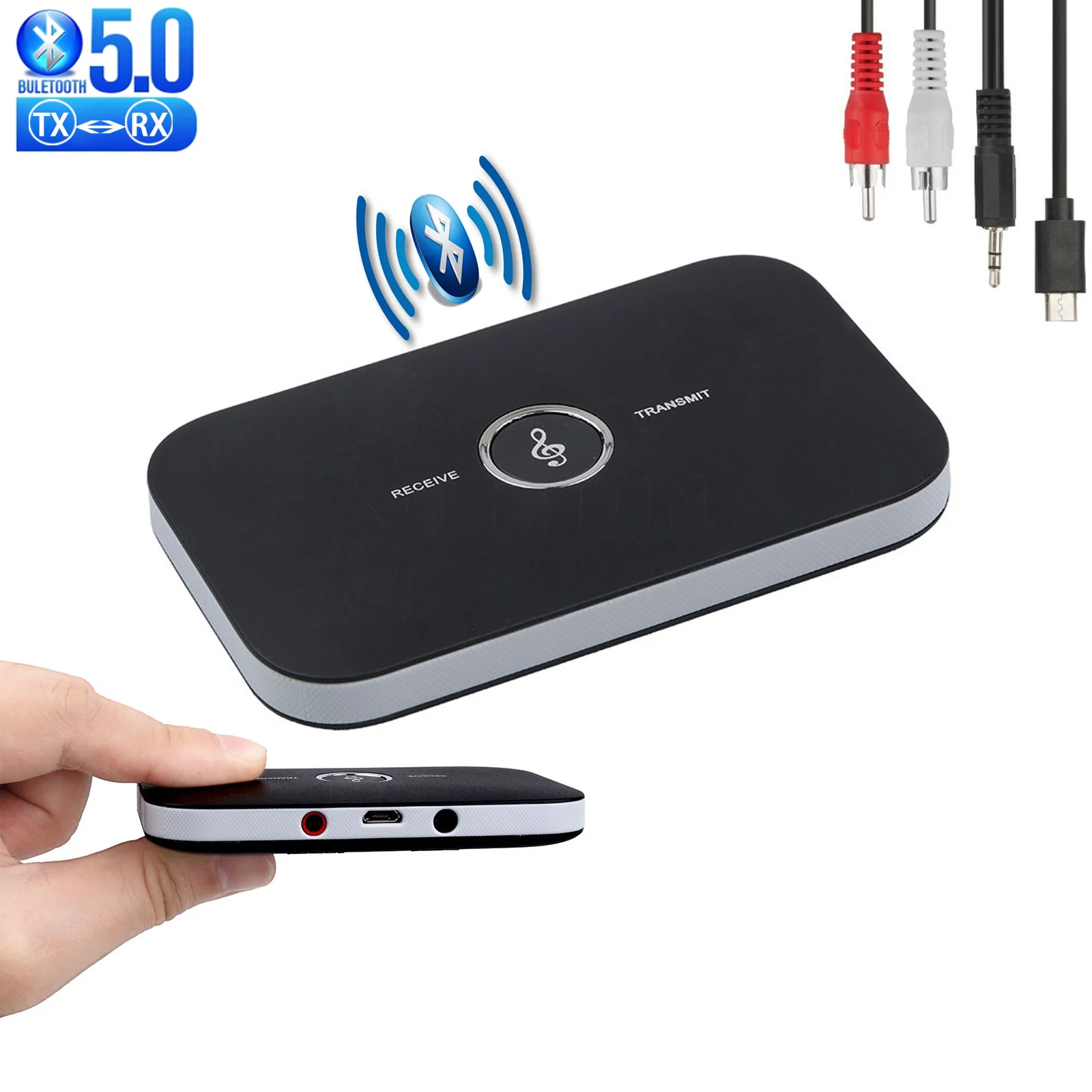 

Bluetooth-адаптер совместимый с 5,0 передатчиками, 3,5 мм, AUX-кабель, USB
