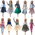 Лидер продаж, наряд для девочек NK 1xDoll, одежда ручной работы для вечерние, модная юбка-топ для куклы Барби, детские игрушки, подарок для девочек G1 JJ