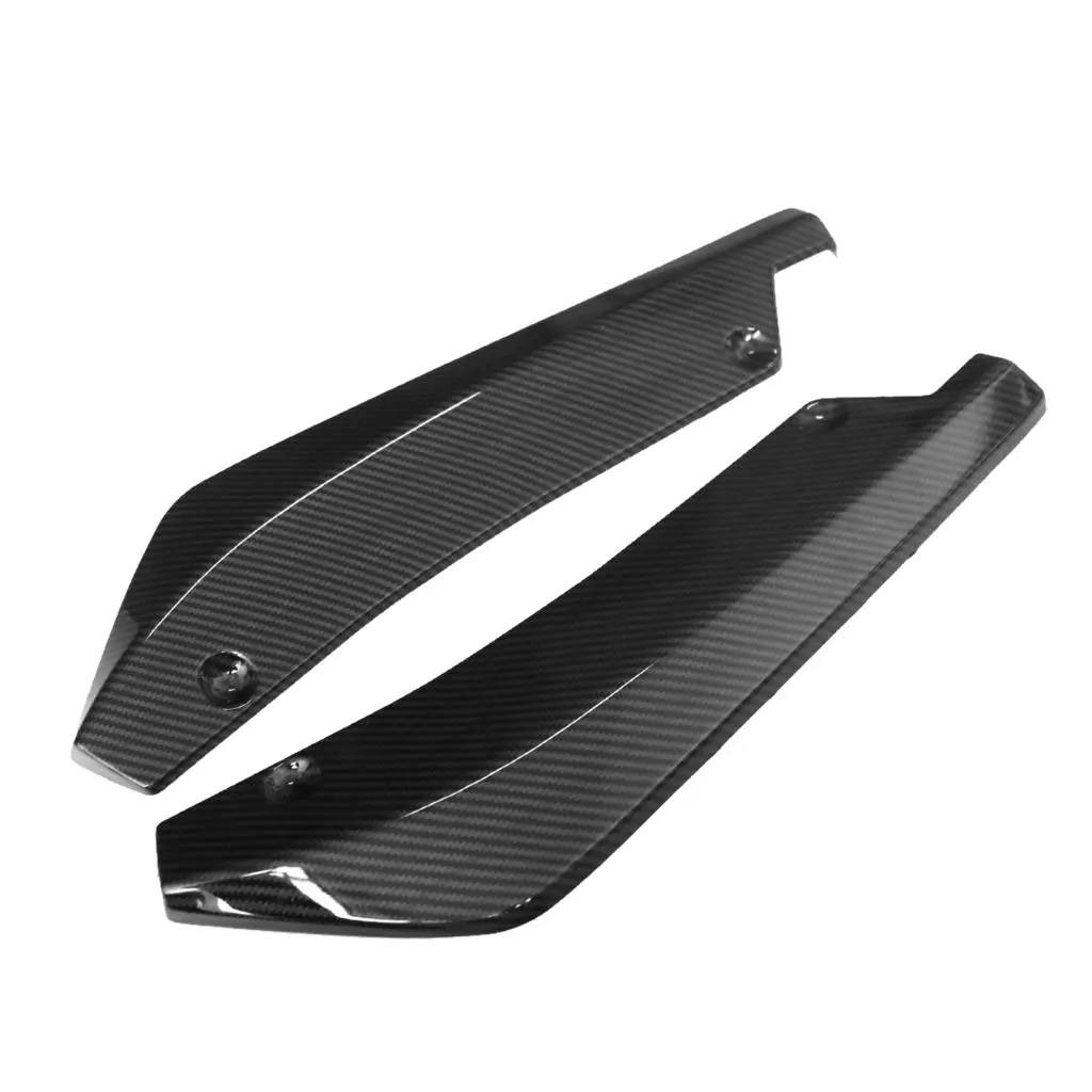 2x углеродное волокно части кузова автомобиля задний бампер спойлер Бампер
