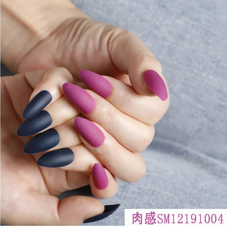 Поддельные ногти готовая продукция Маникюрный Инструмент 24 шт патч ноготь