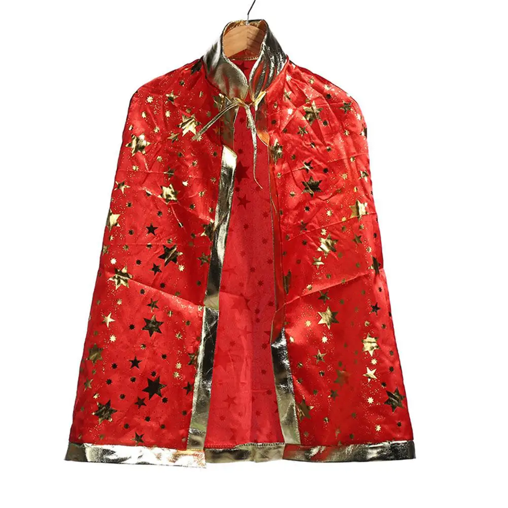 80 см вечернее платье для взрослых и детей на Хэллоуин накидка со звездами косплей