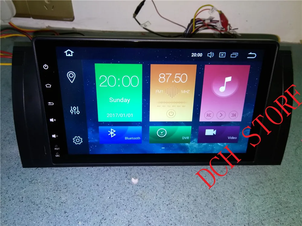 9 дюймовый автомобильный dvd плеер с восьмиядерным процессором Android 10 0 для BMW E39 X5 E53