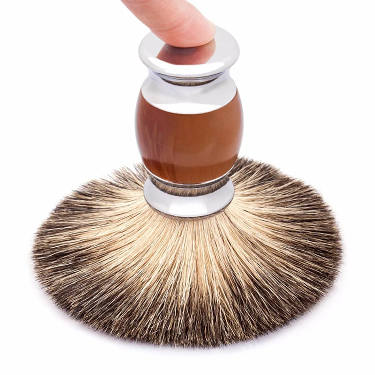 Qshave, для мужчин, чистая барсучья шерсть, щетка для бритья,, для двойного края, безопасная, прямая, Классическая, безопасная бритва, имитация Агата