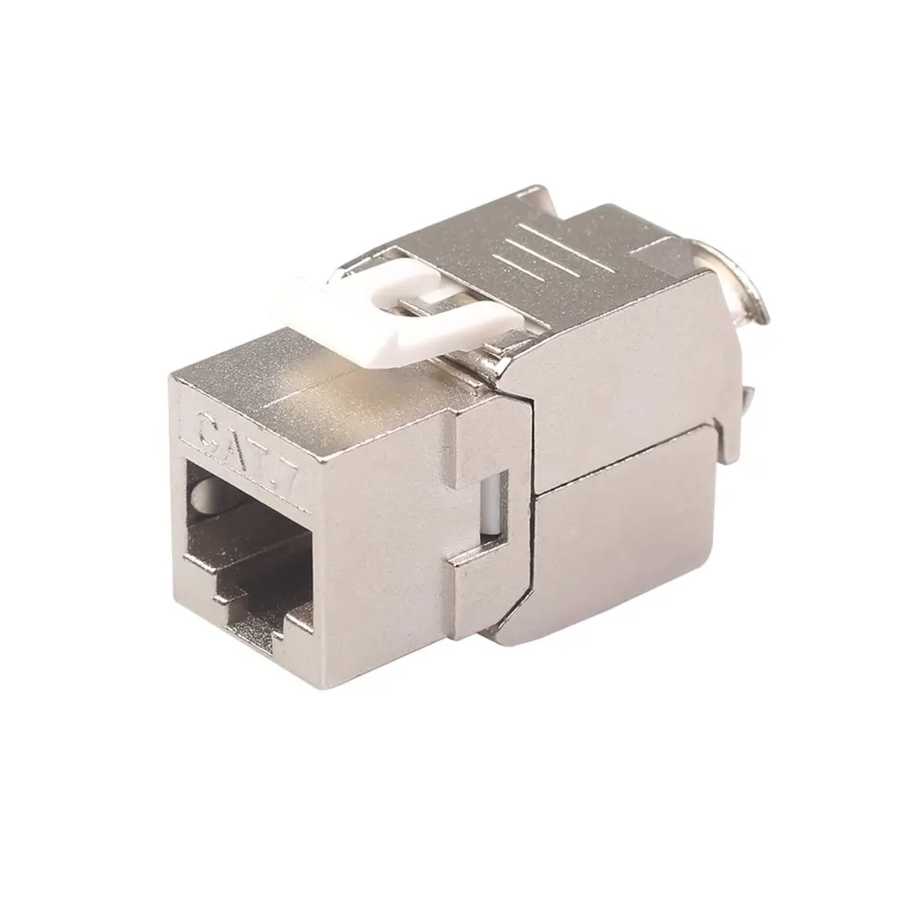 Сетевой RJ45 Cat6 Cat7 Keystone Jack модуль 360 градусов полностью экранированный разъем для LSA