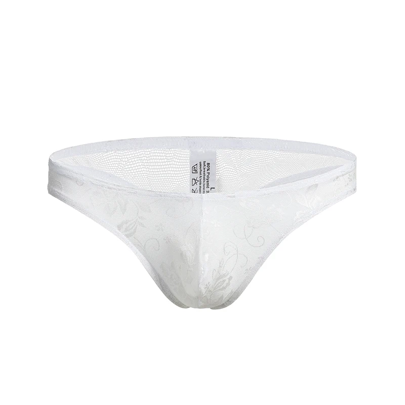 Мужские сексуальные кружевные прозрачные индивидуальные шорты бикини стринги