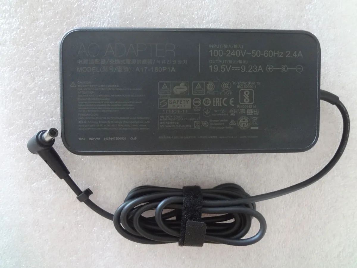 

Slim OEM 19.5V 9.23A 180W ADP-180UB B A17-180P1A 6.0mm Pin AC Adapter For ASUS ROG Strix GU501GM-BI7N8 Laptop Genuine Puryuan