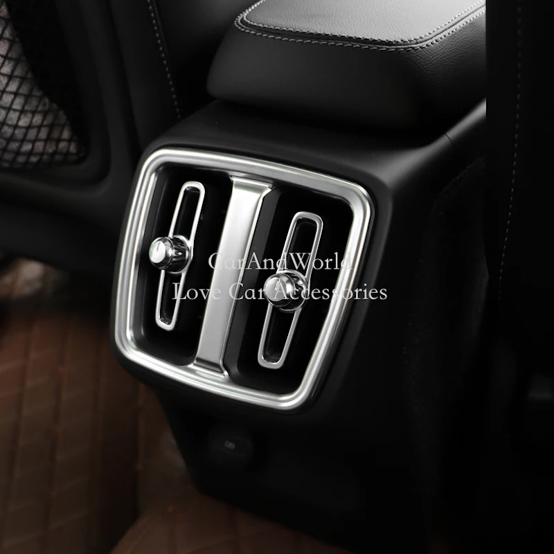 Задняя панель для Volvo XC40 2017 2020 нержавеющая сталь кондиционера вентиляционная