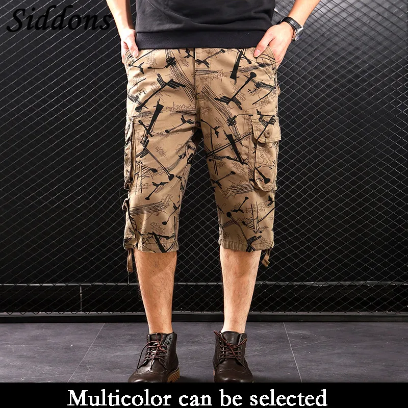 Новинка 2020 мужские летние шорты-карго повседневные хлопковые с боковыми
