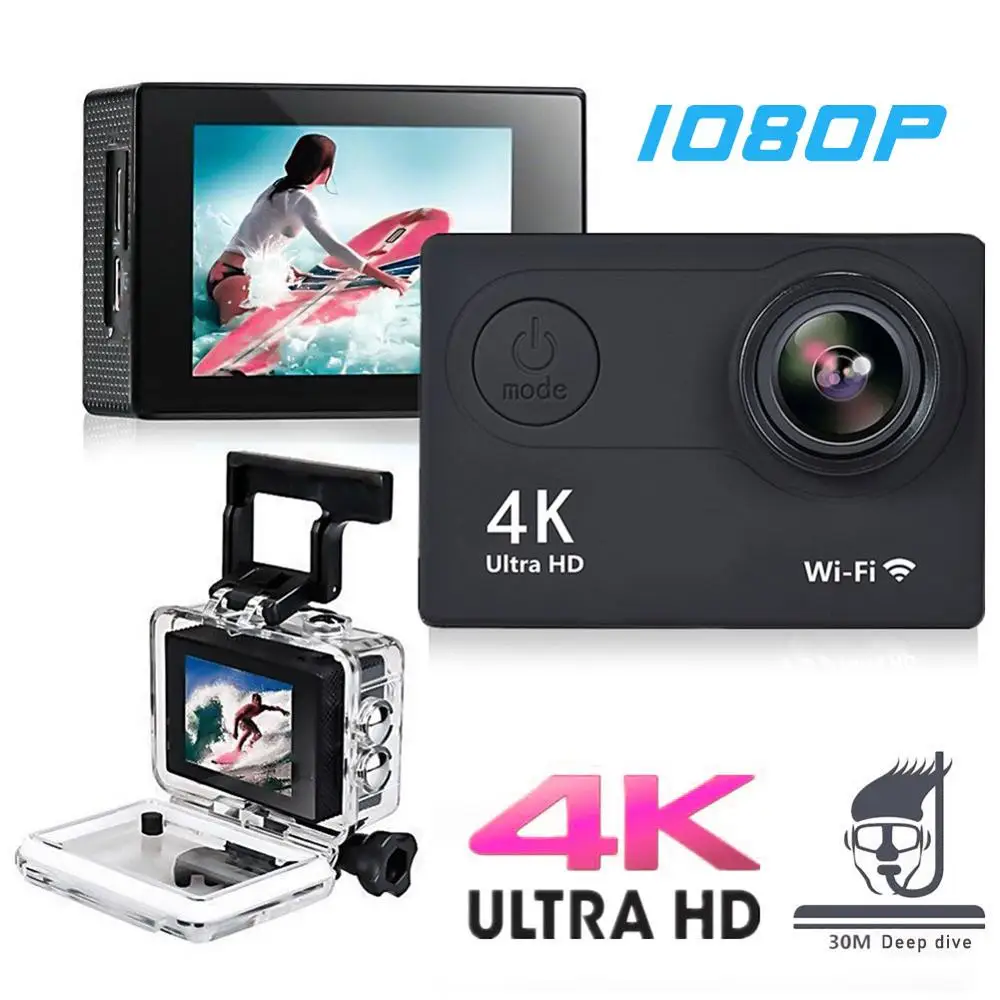 Brand-new 20MP Original Action Camera 60fps WiFi 2.0&quot Ultra 1080P HD 4K Mini Helmet Cam DV Recoder Waterproof Sports | Электроника