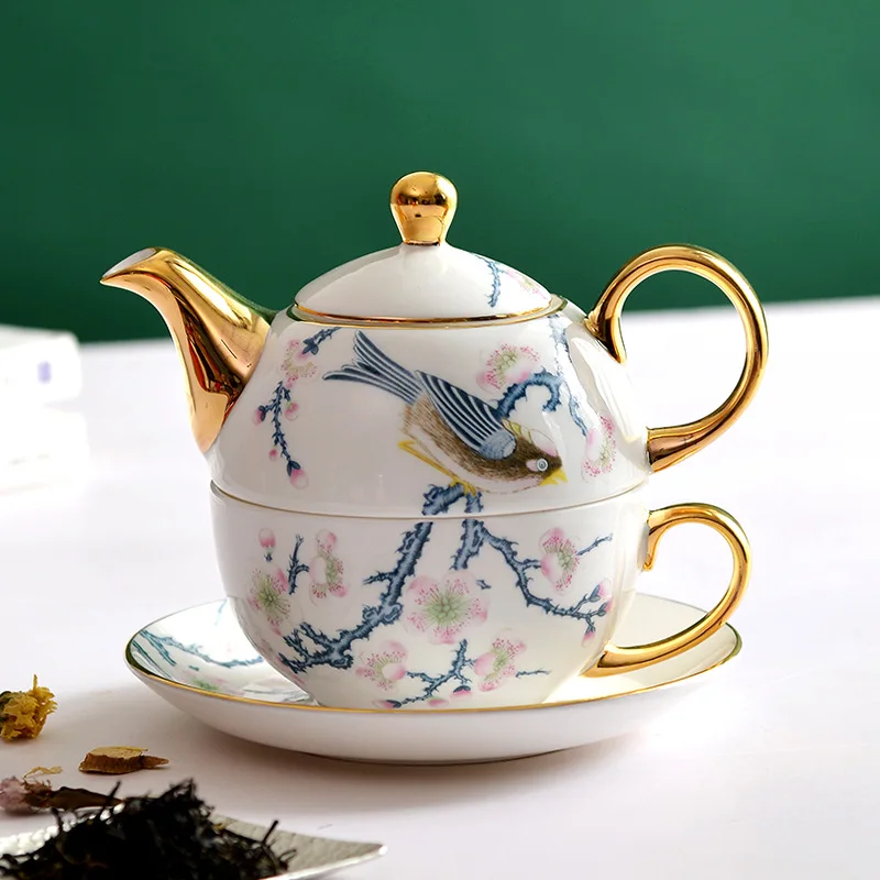 Ceramics Tea Set European Afternoon Tea Supplies Teapot Cup Dish Set Coffee Pot Household Kitchen Accessories Creative Teaware