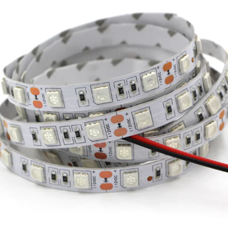 

UV Led Strip light 5050 SMD 60leds/m 395-405nm Ultraviolet Ray LED Diode Ribbon Purple Flexible Tape lamp for DJ Fluorescence