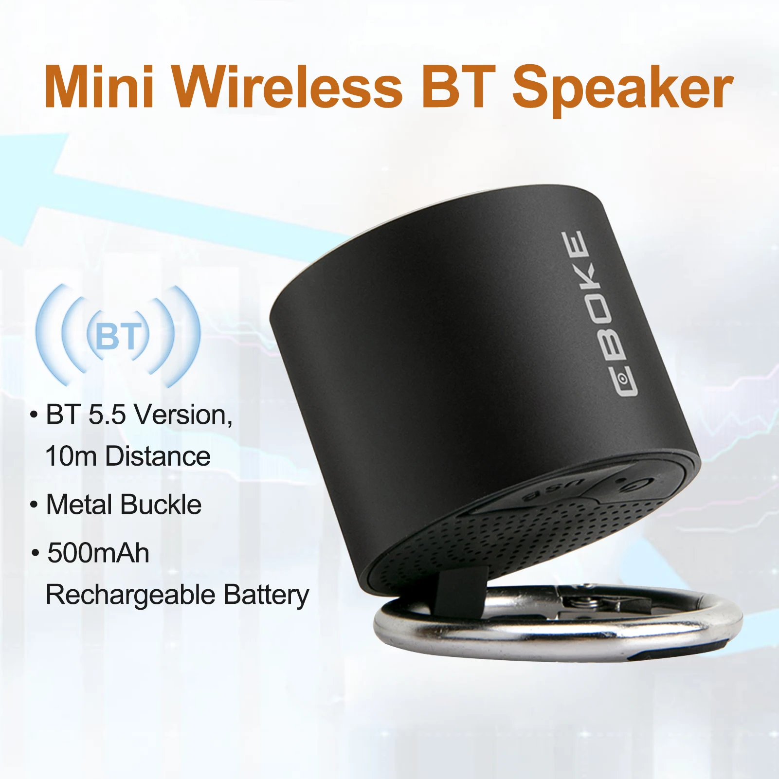 

CBOKE BF-120 Mini беспроводной bluetooth-динамик, перезаряжаемый, без потери качества звука, динамик s для дома, путешествий, спорта, активного отдыха