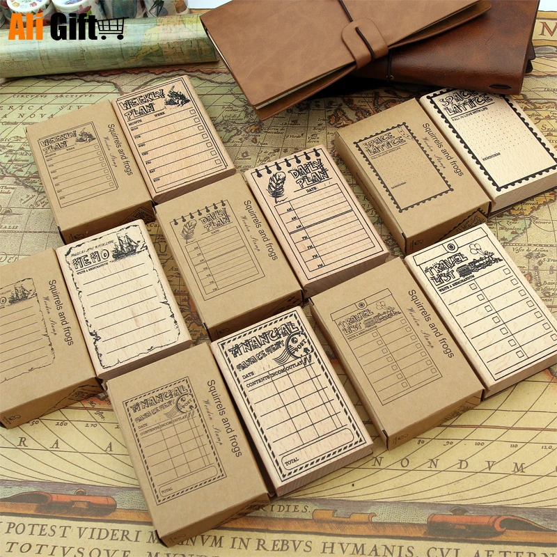 Горячая Распродажа новинка 2021 года большой деревянный Ретро ручной счет план