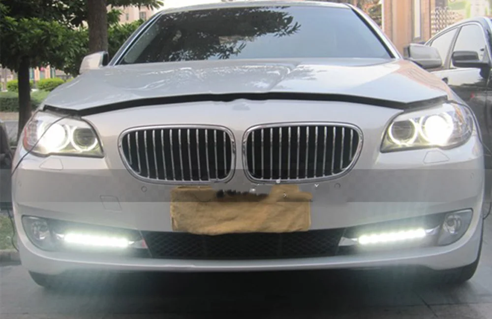 Светодиодные дневные ходовые огни для BMW F10 5 Series F18 520i LI Extended 2009-2013 передний бампер