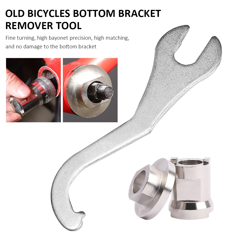 Bicycle Bike Lock Ring Remover Tool Bottom Bracket Repair Spanner Wrench Tool Stainless Steel MTB Road Bike Bicycle Repair Tools