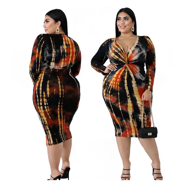 Осеннее модное Трендовое женское многоцветное облегающее платье большого
