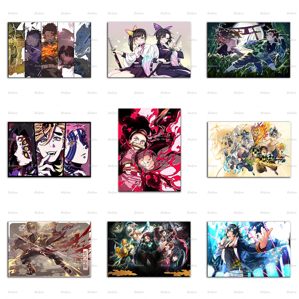 

Japan Anime Demon Slayer Mugen Train Anime Poster Kimetsu No Yaiba Living Room Decor Canvas Wall Art Prints Children Room Decor