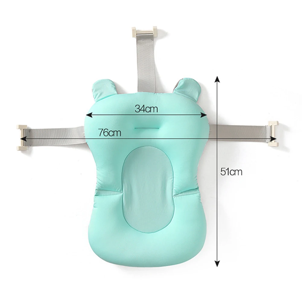 

Baby Bath Pad Adjustable Non-Slip Infant Bath Support Seat Baby Bath Pillow for Newborn Safety Security Bathtub Support Cushion