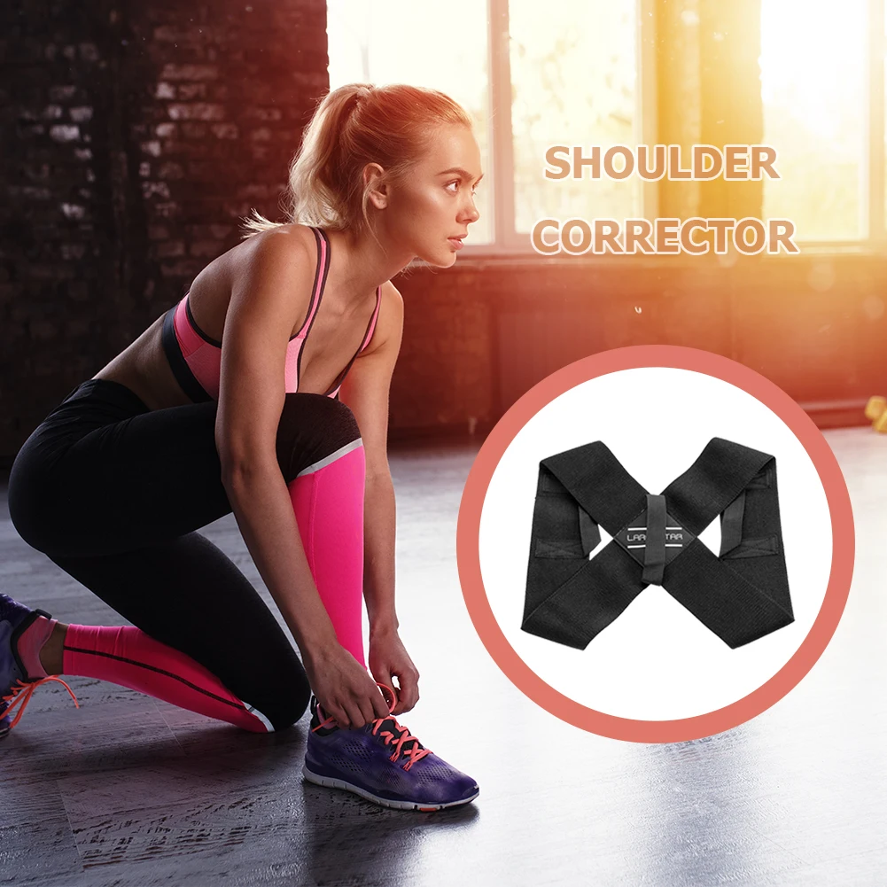 

X-shaped Clavicle Spine Posture Corrector Adult Unisex Upper Back Orthotics Brace Shoulder Lumbar Support Strap Belt Dropship