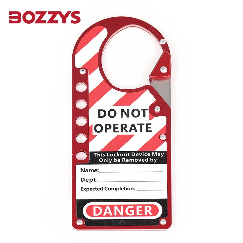 Алюминиевый защитный замок промышленный сплав 6 отверстий маркер безопасности