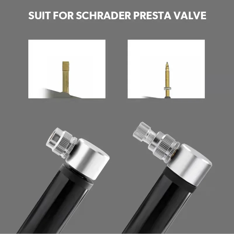 Насос для велосипеда портативный Schrader Presta алюминиевая трубка | Спорт и