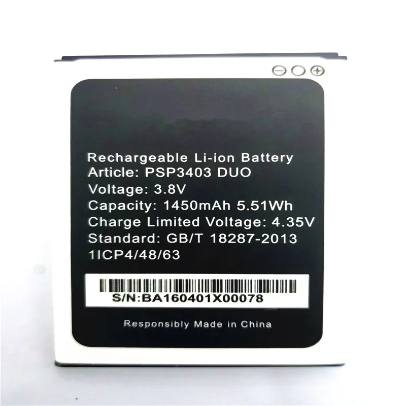 Новый 1450 мА/ч Оборудование для PSP 3403 Замена Батарея мобильного телефона Prestigio Wize L3